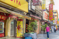 A street scene in Chinatown in Kuala Lumpur, Malaysia, Southeast Asia, Asia