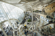 Interior of Heydar Aliyev International Airport, Baku, Azerbaijan