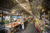 Marche Provencal, the covered market in Antibes, Provence-Alpes-CÃ´te d'Azur, South of France