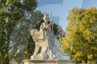 The Queen Victoria Statue in Kensington Gardens, Hyde Park, in London, England, United Kingdom, Europe.