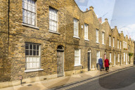 Beautifully preserved Georgian terraced houses in Waterloo in London, England, United kingdom, Europe.