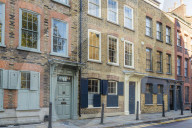 Classic Georgian townhouses and architecture in Spitalfields, in London, England, United Kingdom, Europe.