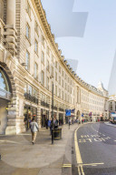Regent Street in London, United Kingdom, Europe.