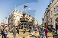 Piccadilly Circus in London, England, United Kingdom, Europe.
