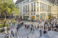 A view over Leicester Square in London, England, United Kingdom, Europe.