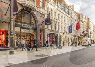 New Bond Street in Mayfair, with its elegant stores and luxury brands, in London, England, United Kingdom , Europe.