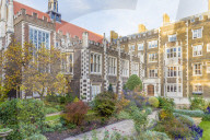 The Middle Temple gardens at Temple Inn, in Holborn, in London, England, United Kingdom, Europe.