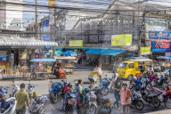 A street scene in Phuket old town, Phuket, Thailand, Southeast Asia, Asia.