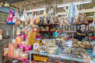 Spices for sale at the indoor market in Phuket old town, Phuket, Thailand, Southeast Asia, Asia.