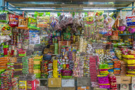 A colourful stall at the indoor market in Phuket old town, Phuket, Thailand, Southeast Asia, Asia.