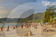Patong beach in Patong, Phuket, Thailand, Southeast Asia, Asia.