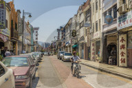 A street scene in George Town, Penang Island, Malaysia, Southeast Asia, Asia.
