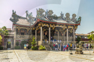 The Khoo Kongsi clan temple in the UNESCO heritage area of George Town, Penang Island, Malaysia, Southeast Asia, Asia.