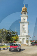 The Queen Victoria Memorial Clock Tower in George Town, Penang Island, Malaysia, Southeast Asia, Asia