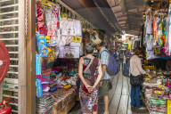 A view of Chew Jetty, one of the clan jetties, in George Town, Penang Island, Malaysia, Southeast Asia, Asia