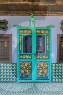 Traditional Chinese shop house architecture in George Town, Penang Island, Malaysia, Southeast Asia, Asia.