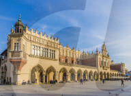 Cloth Hall in the main square, Rynek GÅ‚Ã³wny, in the medieval old town a UNESCO World Heritage site, in Krakow, Poland, Europe.