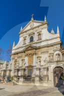 The Church of Saint Peter and Saint Paul in the medieval old town, a UNESCO World heritage site, in Krakow, Poland, Europe.