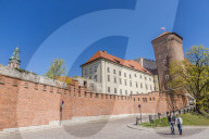 Wawel Royal Castle, a UNESCO World Heritage Site, in the medieval old town, in Krakow, Poland, Europe.