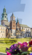 View of Wawel Cathedral at Wawel Royal Castle, a UNESCO World Heritage Site, in the medieval old town, in Krakow, Poland, Europe