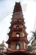 Tran Quoc Pagoda (Chua Tran Quoc), Tower. Hanoi. Vietnam.