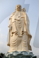 Vinh Trang Buddhist temple. Amitabha Buddha statue. My Tho. Vietnam.