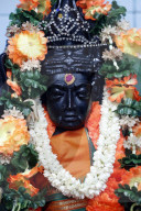 Mariamman Hindu Temple. Madurai Veeran, a Tamil folk deity popular in southern Tamil Nadu. Ho Chi Minh City. Vietnam.