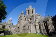 Christ Church Cathedral and the Synod hall, the building that houses Dublinia, Dublin, Ireland, Europe