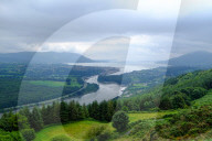 Newry Canal flowing on the Carlingford Lough at Warrenpoint, Northern Ireland