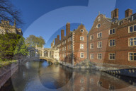 UK, England, Cambridgeshire, Cambridge, River Cam, St. John's College, Bridge of Sighs