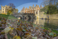 UK, England, Cambridgeshire, Cambridge, River Cam, St. John's College