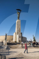 Statue of Liberation Monument (Liberty Statue), The Citadel, Gellert Hill, Budapest, Hungary