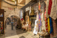 Garments for sale in the Market At Rahba Qedima, Marrakesh (Marrakech), Morocco, North Africa, Africa