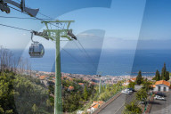 View of Funchal from Cable Car Station, Funchal, Madeira, Portugal, Europe