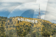 View of Hollywood sign, Hollywood Hills, Los Angeles, California, United States of America, North America