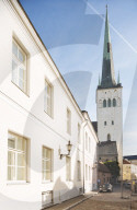 Exterior of St Olaf's church, Old Town, Tallinn, Estonia, Europe