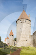 The Old City walls, Old Town, Tallinn, Estonia, Europe