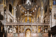Interior of St Mark's Cathedral, Basilica di San Marco, Venice, Veneto Province, Italy, Europe