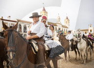 Pilgrimage of El Rocio, Huelva district, Andalucia, Spain