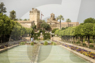 Gardens at The Alcazar, Cordoba, Andalucia, Spain