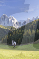St Johann in the Val di Funes in the Dolomites, Italy.