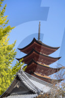 Senjokaku five-storey pagoda on Miyajima island.