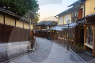Sannen Zaka Street in the morning in Higashiyama, Kyoto.