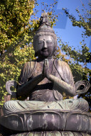 Kannon Bosatsu Buddha sculpture at the Sensoji Temple in Asakusa, Tokyo.
