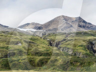 View from the Chuck Creek Trail in Tatshenshini-Alsek Park, a UNESCO World Heritage Site, BC, Canada.