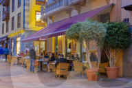 Restaurant, Puerto de la Cruz, Tenerife, Canary Islands, Spain, Atlantic Ocean, Europe,