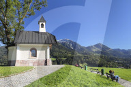 Chapel at Lockstein Mountain, Berchtesgaden, Upper Bavaria, Bavaria, Germany