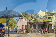 Choo Chay Keong Temple in George Town, a UNESCO World Heritage site, Penang Island, Malaysia, Southeast Asia, Asia.