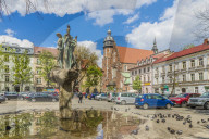 Church of St. Catherine of Alexandria & St. Margarita in Kazmierz, historical former Jewish District in Krakow, Poland, Europe