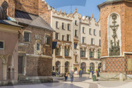 St Marys Square in the medieval old town, a UNESCO World site, in Krakow, Poland, Europe